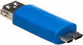 Adapter USB 3.0 - gniazdo USB-A / microUSB-B Akyga