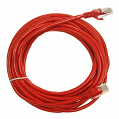 Patchcord przewód kabel UTP kat. 5e 5,0m czerwony wtyk - wtyk