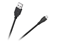 Kabel przewód wtyk USB - wtyk mikro USB 0,5m czarny