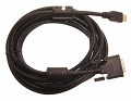 Kabel wtyk DVI-D 18+1 - wtyk HDMI długość 5,0m z filtrami