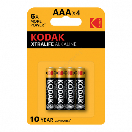 Bateria alkaliczna LR3 (AAA), 4 szt., blister, XTRALIFE, KODAK