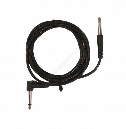 Kabel JACK 6,3 wtyk-wtyk kątowy 2,5m
