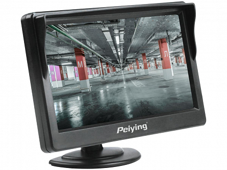 Monitor 5'' samochodowy TFT Peiying PY0109 2 wejścia Video
