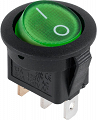 Przełącznik ON-OFF bistabilny 3 pin 230V PRK0002 kołyskowy zielony