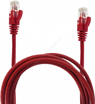 Patchcord przewód kabel UTP kat. 6e 15m czerwony wtyk - wtyk