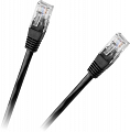Patchcord przewód kabel UTP kat.6 0,25m czarny wtyk - wtyk