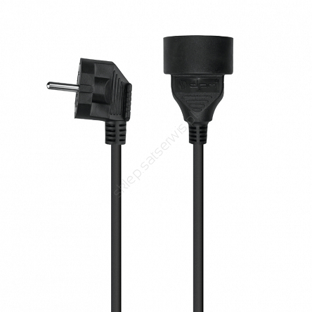Przedłużacz elektryczny 10m WT/GN ZU czarny