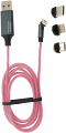 Kabel QUICK CHARGER QC 3.1A microUSB, USB typu C, Lightning 120cm