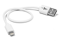 Kabel USB 30cm złącze Lightning biały dane ładowanie