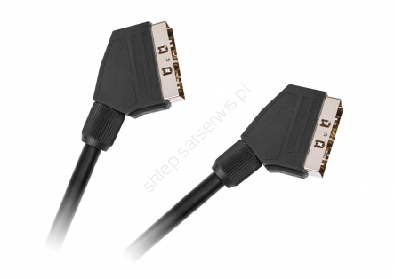 Przewód Audio-Video wtyki Euro/Euro (Scart) 21pin, długość 3,0m