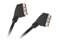Przewód Audio-Video wtyki Euro/Euro (Scart) 21pin, długość 3,0m