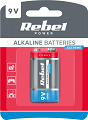 Bateria 6F22 (6LR6) 9V alkaliczna Rebel Extreme blister 1szt