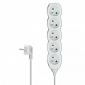 Przedłużacz elektryczny 5xGN+UZ-5,0m/biały