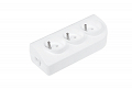 Listwa elektryczna 3-gniazda z uziemieniem biała