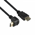 Kabel HDMI 1,5m wtyk prosty - wtyk kątowy dolny