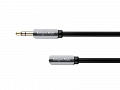 Przedłużacz słuchawkowy Jack 3,5mm wtyk prosty - gniazdo kabel 1m Kruger&Matz